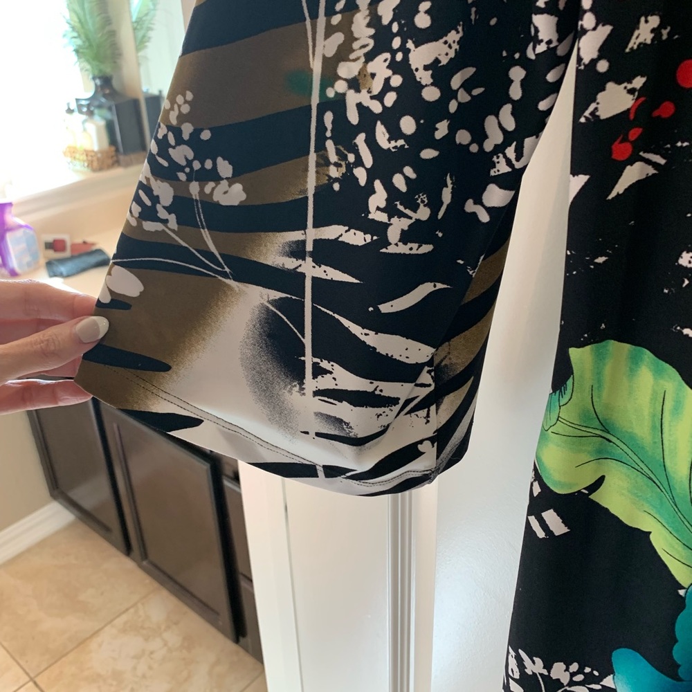 Laura max tropical print dress misses L - Picture 3 of 5